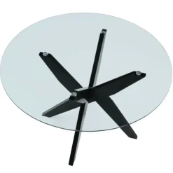 Wood And Glass X-Base Dining Table-Kirkland's Home Discount