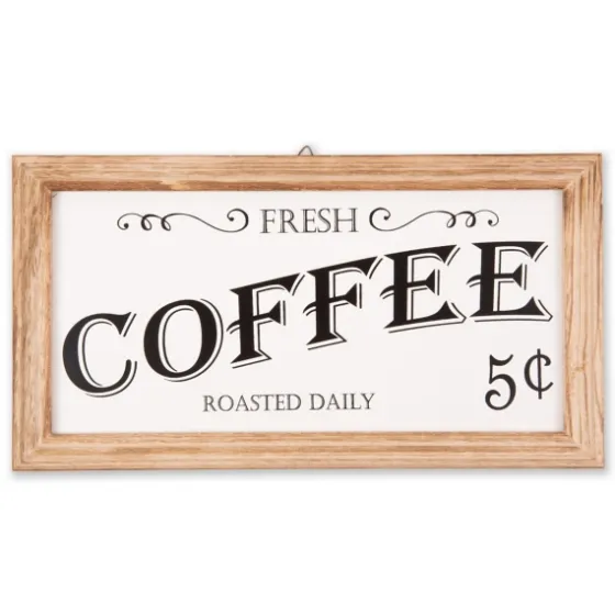 Wood And Metal Coffee Framed Plaque-Kirkland's Home Shop