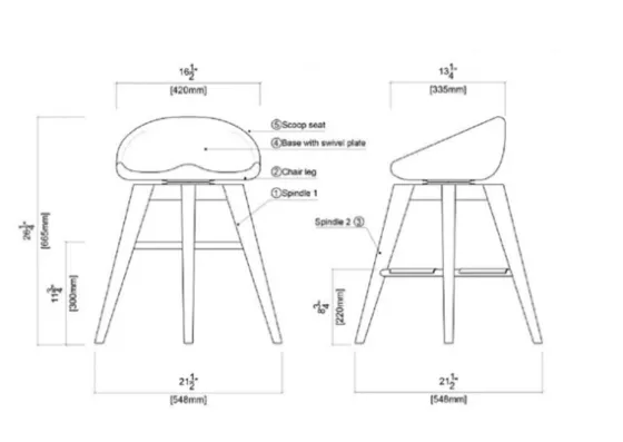 Wood Backless Swivel Counter Stool-Kirkland's Home Best