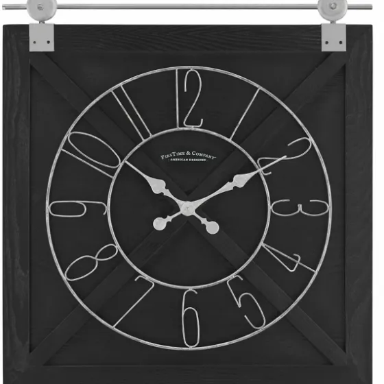 Wood Barn Door Clock-Kirkland's Home Hot