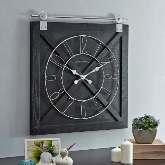Wood Barn Door Clock-Kirkland's Home Hot