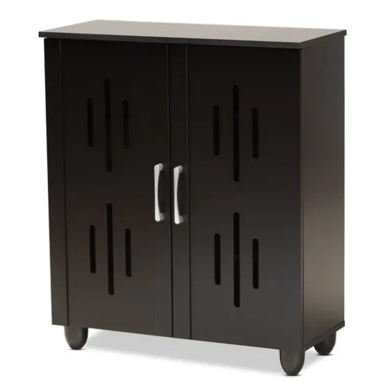 Wood Cut-Out Shoe Storage Cabinet-Kirkland's Home Outlet