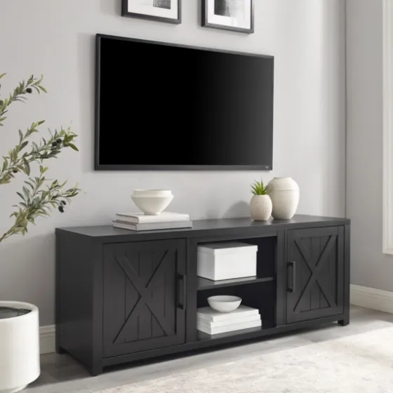 Wood Farmhouse Media Cabinet-Kirkland's Home Outlet