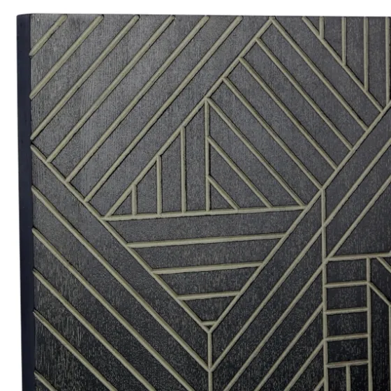 Wood Intersecting Carved Lines Wall Plaque-Kirkland's Home Sale