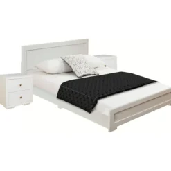 Wood King Platform Bed And 2-Nightstand Set-Kirkland's Home Best Sale