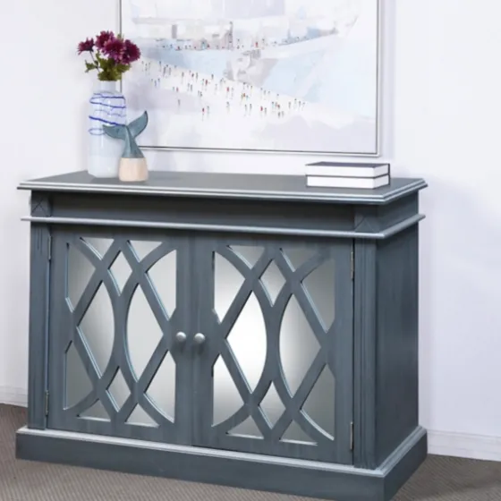 Wood Mirrored 2-Door Cabinet-Kirkland's Home Cheap