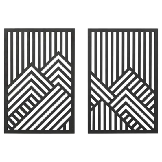 Wood Montour Wall Plaques, Set Of 2-Kirkland's Home Clearance