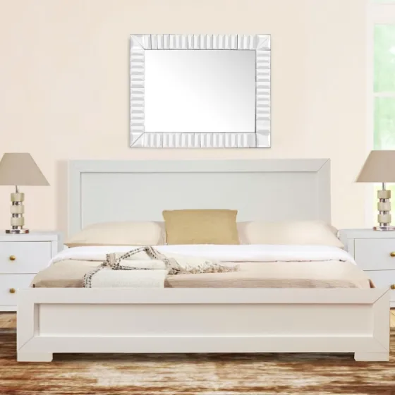 Wood Queen Platform Bed And 2-Nightstand Set-Kirkland's Home Outlet
