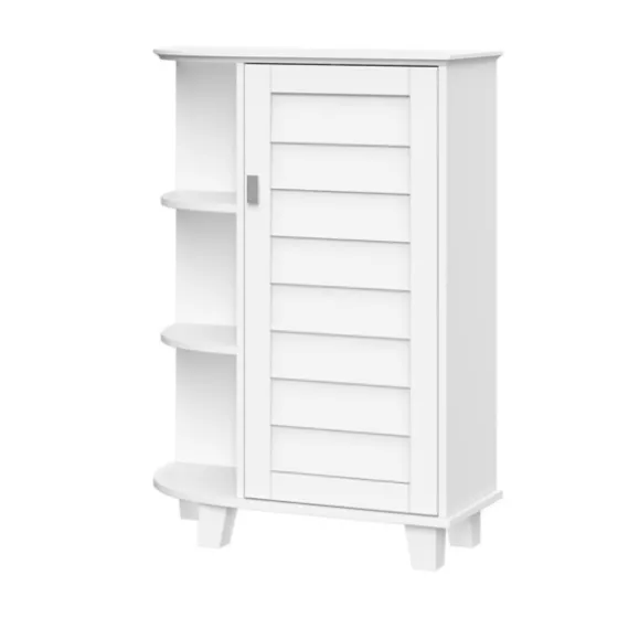 Wood Shutter Door Open Shelf Cabinet-Kirkland's Home Shop