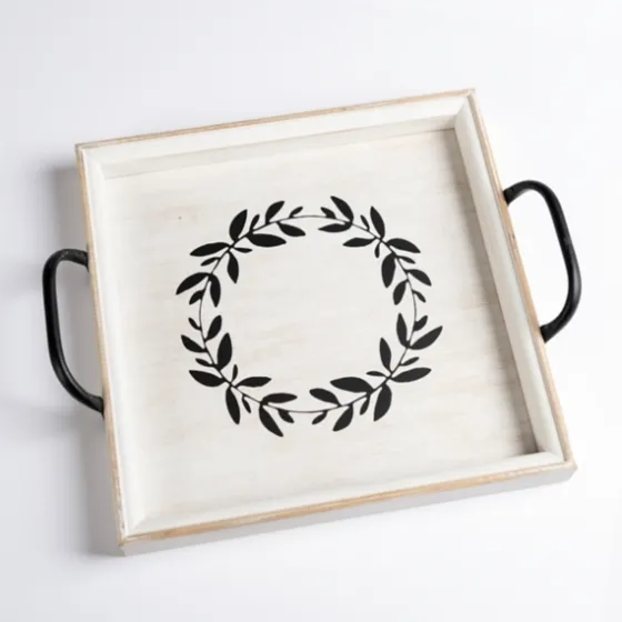 Wood Wreath Tray With Handles-Kirkland's Home Store