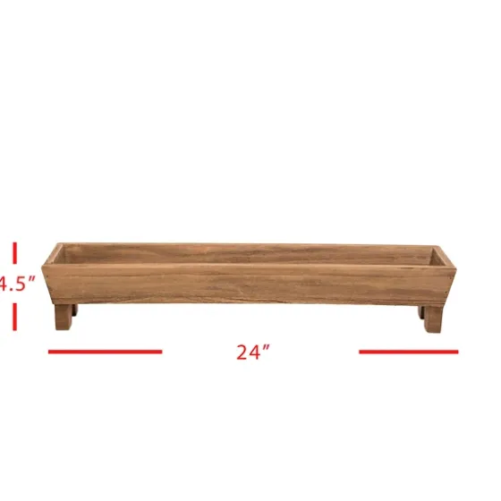 Wooden Trough Long Tray-Kirkland's Home New