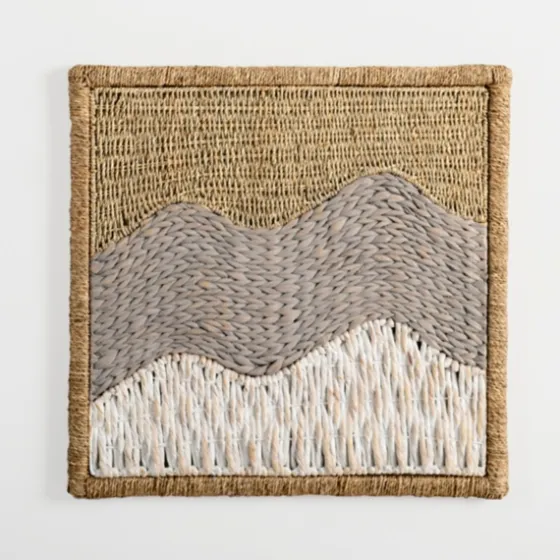 Woven Seagrass Waves Wall Plaque-Kirkland's Home Discount