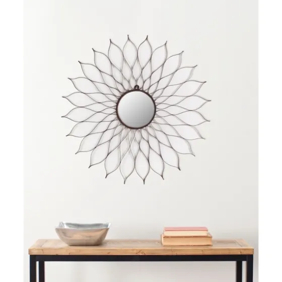 Wrought Iron Flower Petal Wall Mirror-Kirkland's Home Discount