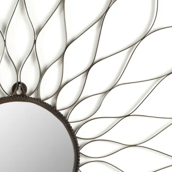 Wrought Iron Flower Petal Wall Mirror-Kirkland's Home Discount