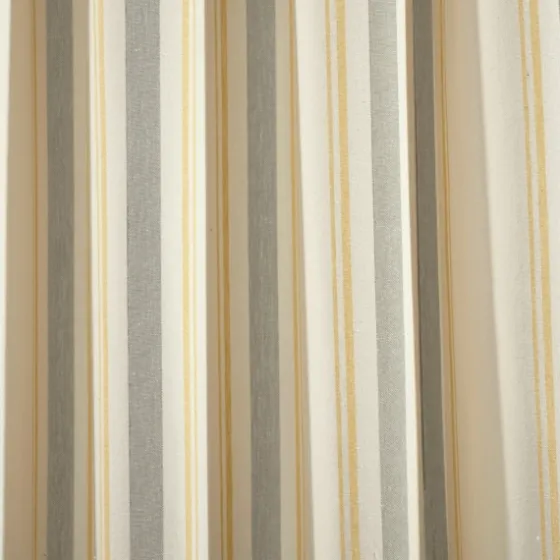 Yellow & Gray Farmhouse Curtain Panel Set, 63 In.-Kirkland's Home Hot