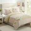 Yellow And Pink Patchwork Blooms King Quilt-Kirkland's Home Flash Sale