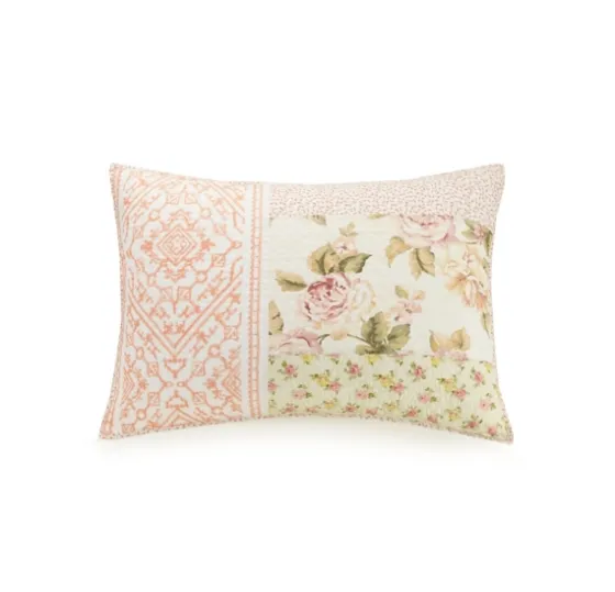 Yellow And Pink Patchwork Blooms King Quilt-Kirkland's Home Flash Sale