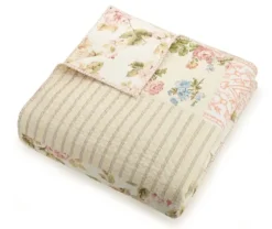 Yellow And Pink Patchwork Blooms King Quilt-Kirkland's Home Flash Sale