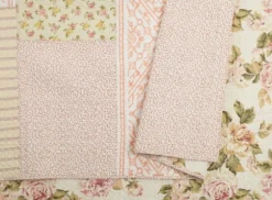 Yellow And Pink Patchwork Blooms King Quilt-Kirkland's Home Flash Sale