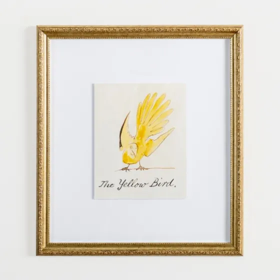 Yellow Free Bird Gold Framed Art Print-Kirkland's Home Clearance