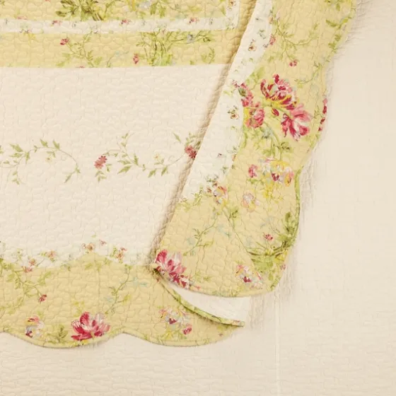 Yellow Prairie Bloom Queen Bedspread-Kirkland's Home Fashion
