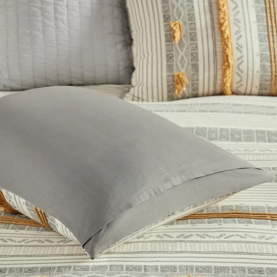 Yellow Striped 3-Pc. Full/Queen Comforter Set-Kirkland's Home Best