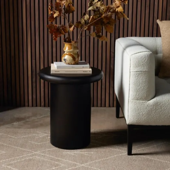 Zach Charcoal Wood Pedestal End Table-Kirkland's Home Cheap